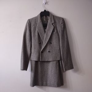 Vintage Reed Roberts 70s Wool Blend Skirt Suit, Size Small